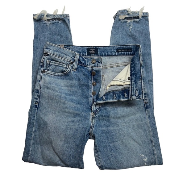 Citizens Of Humanity Womens Size 25 Olivia High Rise Slim Ankle Button Fly Jeans - Picture 3 of 8